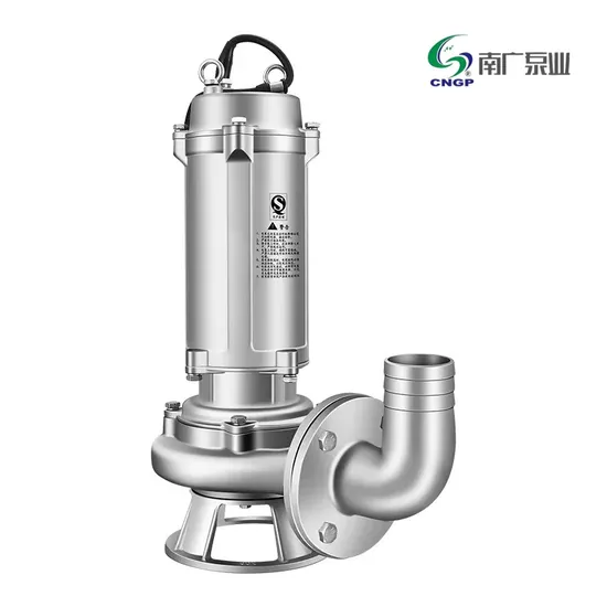 Wq Stainless Steel Sewage Pumps Centrifugal Slurry Pump for Sludge Drainage